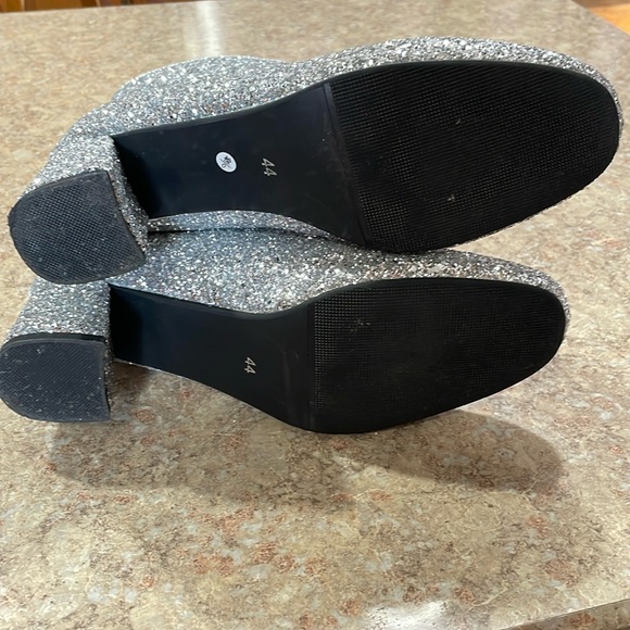 Mavmax women’s sequin, glitter, ankle boots, chunky heels sparkly - Picture 3 of 3